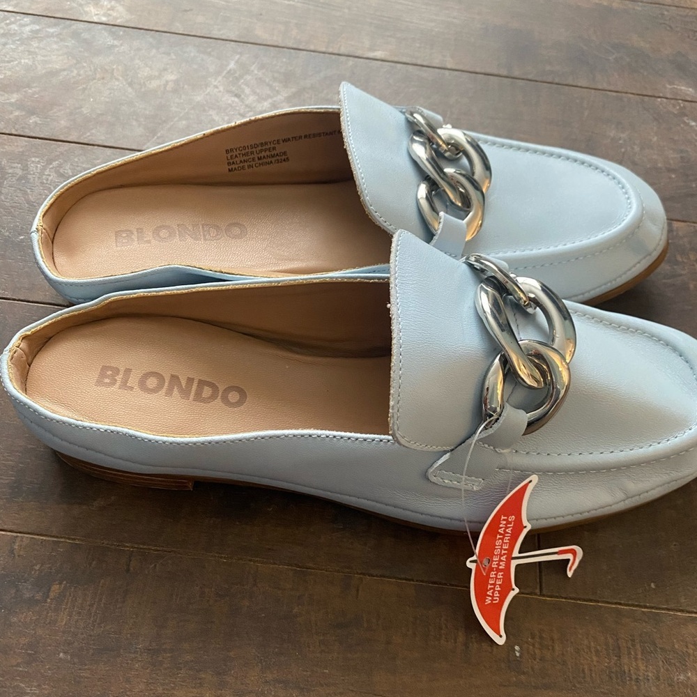 Blonde Bryce blue loafers - Picture 3 of 13